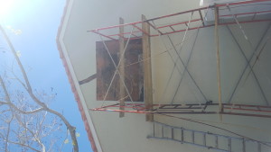 elevated stucco wall repair